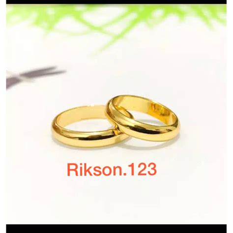 Jual Cincin Golden Belah Rotan Cincin Titanium Replika Emas K Cincin