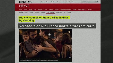 Imprensa Mundial Repercute Morte De Vereadora No Rio Jornal Globonews