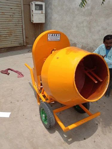 Electric Manual Hand Operated Concrete Mixer At Unit In