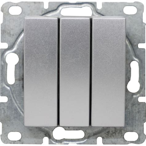Выключатель Vesta Electric Vesta-Electric Roma SILVER трехклавишный без ...