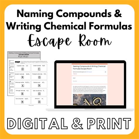 Chemistry Naming Compounds And Writing Chemical Formulas Bundle Made By Teachers