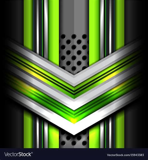 Abstract Green Metal Background Royalty Free Vector Image