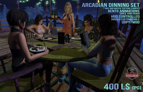 Second Life Marketplace Arcadian Dinning Set [pg]