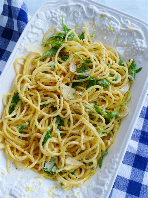 Lemon Pasta With Arugula Proud Italian Cook