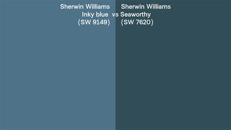 Sherwin Williams Inky Blue Vs Seaworthy Side By Side Comparison