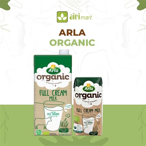 Jual Arla Organic Full Cream Milk 200ml Shopee Indonesia