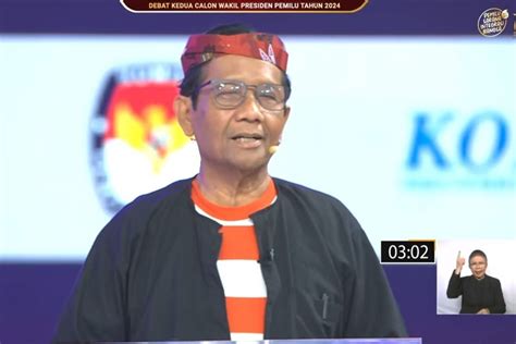 Awali Debat Cawapres Mahfud Md Ajak Masyarakat Bersujud Kepada Ibu