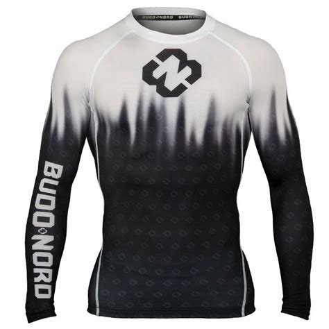 Budo Nord Combat Compression Ls Sort Hvid Compression Budoxperten