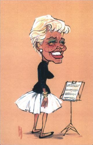 Doris Day By Stef Caricature Cartoon Celebrity Caricatures