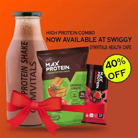 Gymvitals Health Cafe At Swiggy Protein Snacks Health Snacks