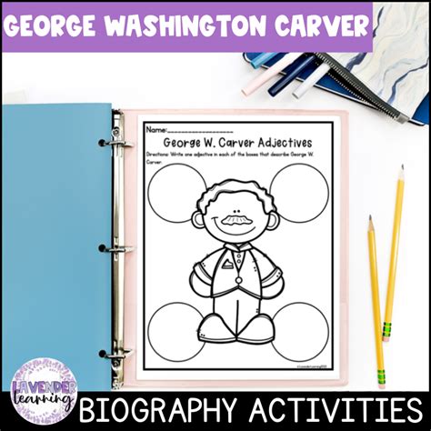 George Washington Carver Biography Activities Black History Month