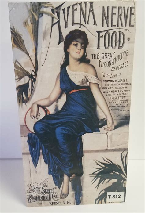 Nostalgic Avena Nerve Food New York Historical Society Metal Sign Annie Rooster S Sally