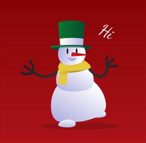 Premium Vector | Christmas snowman banner