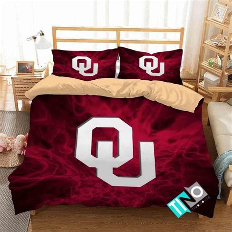 Ncaa Oklahoma Sooners 2 Logo V 3d Duvet Cover Bedding Sets Please Note