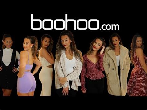 ASMR HUGE Boohoo Try On Haul Tapping Whispering Fabric Sounds