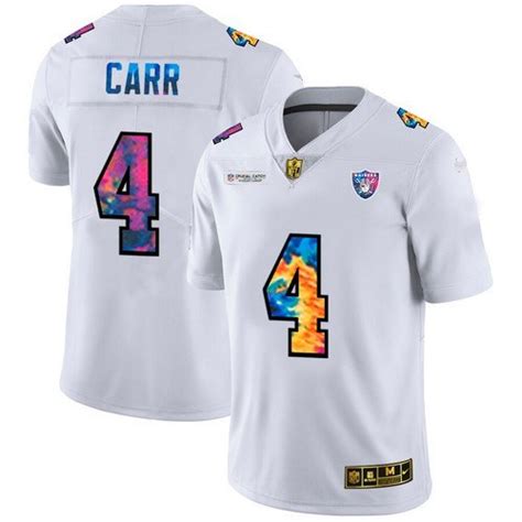 Raiders Derek Carr Multicolor Crucial Catch Jersey – US Sports Nation