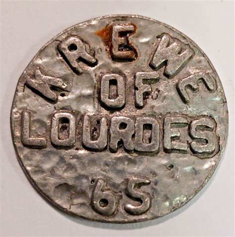 Lourdes Aluminum Mardi Gras Doubloon Mardi Gras Memorabilia And