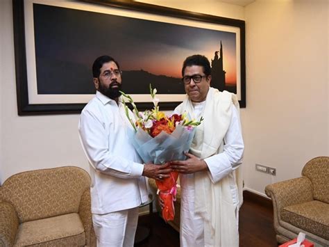 MNS Chief Raj Thackeray Meets Maharashtra CM Eknath Shinde In Mumbai