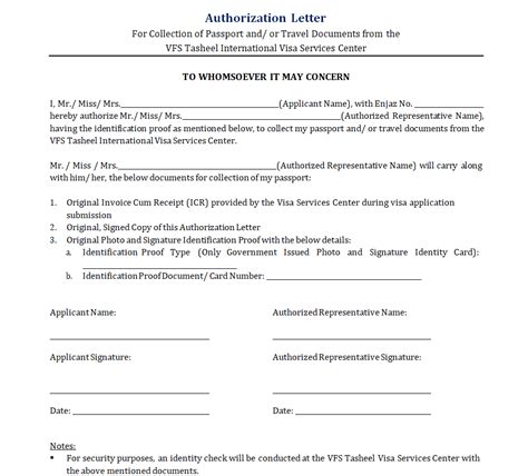 Useful Authorization Letter Format Samples Templates Day To