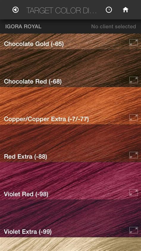 Schwarzkopf Hair Dye Colour Chart