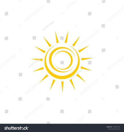 Yellow Sun Logo Design Vector Template Stock Vector (Royalty Free ...