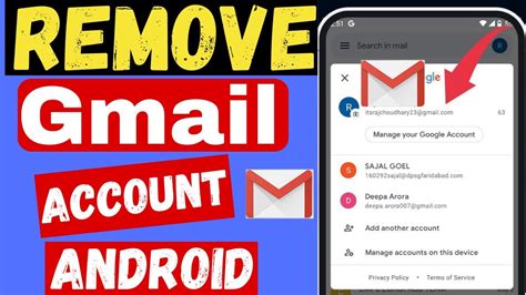 How To Remove Gmail Account From Android Phone Remove Google