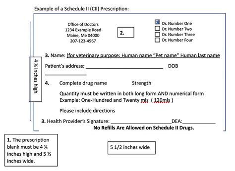 Prescription Format Lines