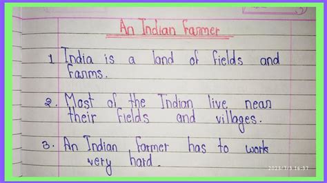 An Indian Farmer Line Essay Line On An Indian Farmer In English