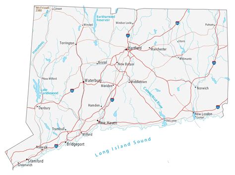 Highway Map Of Connecticut Hope Kalina