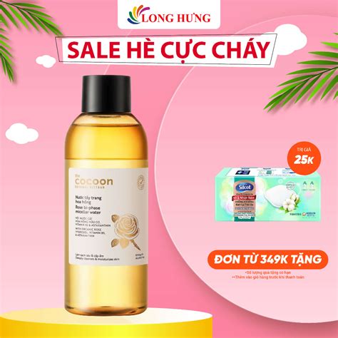 Nước Tẩy Trang Hoa Hồng Cocoon Làm Sạch Và Cấp ẩm 140ml310ml500ml