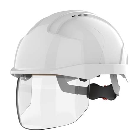 Casque de chantier avec écran facial léger ventilé JSP Evo Vista Shield