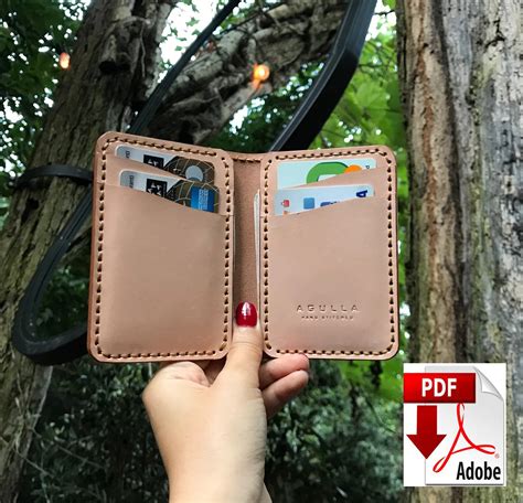 Bifold Pattern Bifold Wallet Pdf Diy Leather Wallet Cardholder