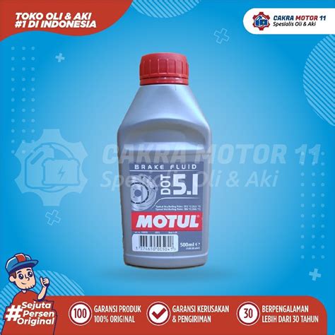 Jual MOTUL BRAKE FLUID DOT5 1 500ML Mobil Original Untuk Segala Merek