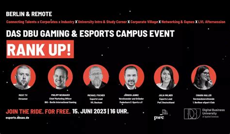 DBU RANK UP! Das Gaming & Esports Event | DBU University