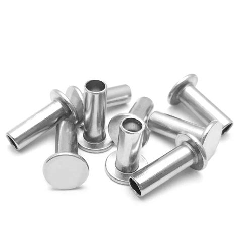 Pcs M Stainless Steel Flat Head Semi Tubular Rivet Hollow Rivets