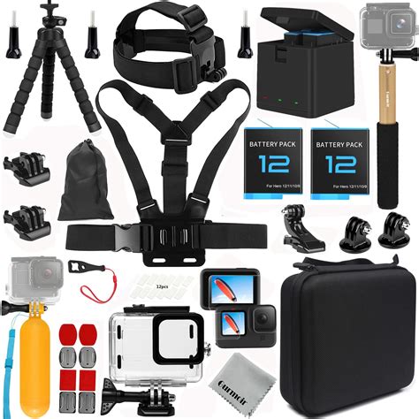 Gurmoir Kit De Accesorios Para Gopro Hero 1211109 Black2 Baterías