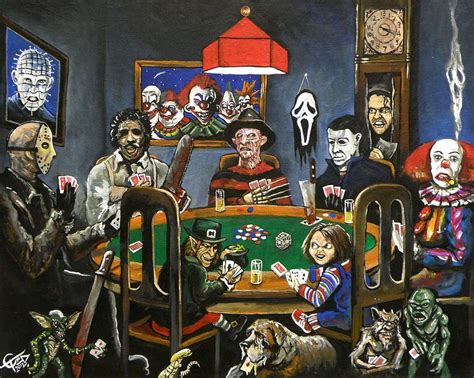 The Second Horror Game Painting by Tom Carlton