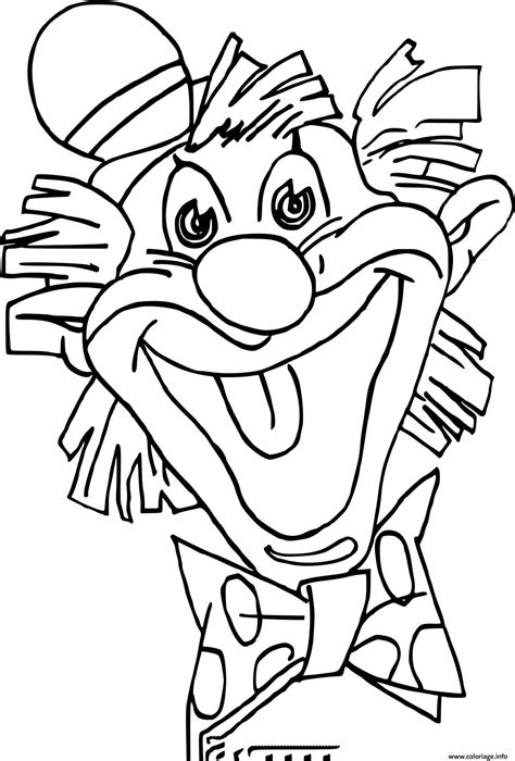 Coloriage Dessin A Colorier D Un Clown Dessin Clown Imprimer