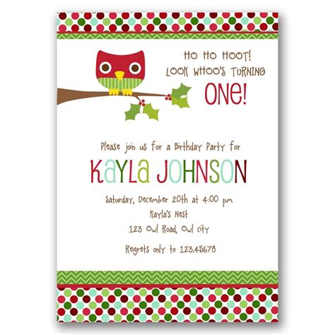 Owl And Chevron Invitation Template