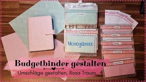 Budgetplaner neu gestalten I Umschläge gestalten I Ein rosa TraumI