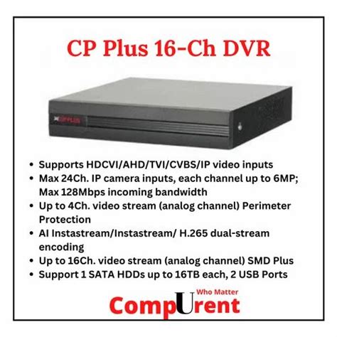 P Cp Plus Channel Dvr For Cctv Recorder Model Name Number Cp