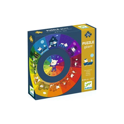 Djeco Giant Puzzles Colors 24Pcs 07017 Toys Shop Gr