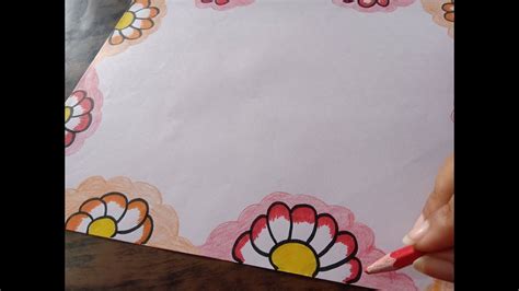 Simple Flower Border Designs For Chart Paper | Best Flower Site