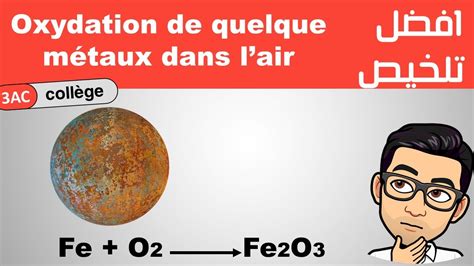 L Oxydation de quelque métaux dans lair ملخص لدرس اكسدة بعض الفلزات