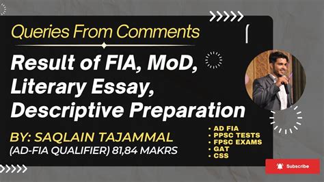 Queries Crack The Code Preparing For FIA Descriptive Test Your