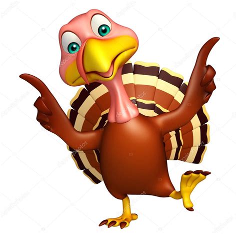 Funny Turkey cartoon character — Stock Photo © visible3dscience #102797236