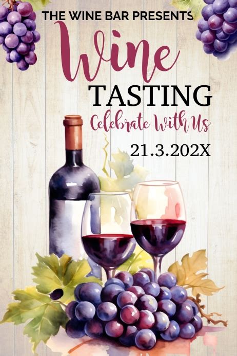 Copy Of Wine Tasting Poster Template Postermywall