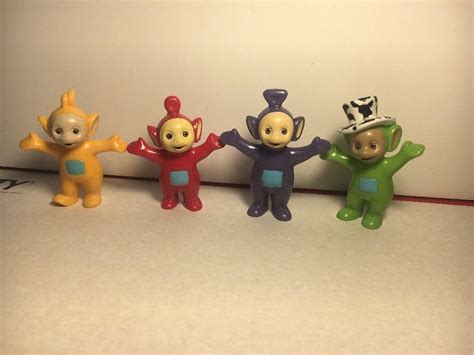 4 Teletubbies Pvc Figures Toys Tinky Winky Dipsy Po Laa Laa 1998 Hasbro Ragdoll 1919336170