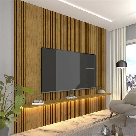 Painel para TV até 85 Polegadas Impressão Ripada LED Requinte 220cm