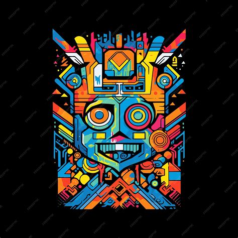Premium Vector | Colorful retro style tshirt design